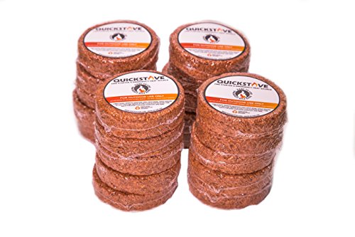 Waterproof Fire Starter Fuel Disks (Pack of 20) - Quick Flame Perfect