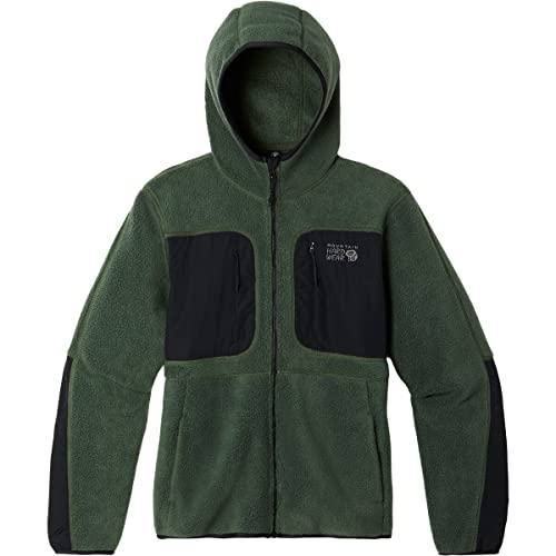 Image of Mountain Hardwear Men's HiCamp Fleece Hoody, Surplus Green, XX-Large