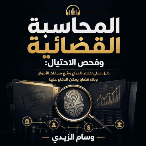 『المحاسبة القضائية وفحص الاحتيال: دليل عملي لكشف الخداع وتتبّع مسارات الأموال وبناء قضايا يمكن الدفاع عنها』のカバーアート