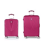 juego maletas samsonite Juego de trolleys para todo tipo de viajes | Incorpora una maleta cabina y una maleta mediana | Todas las maletas de color fucsia