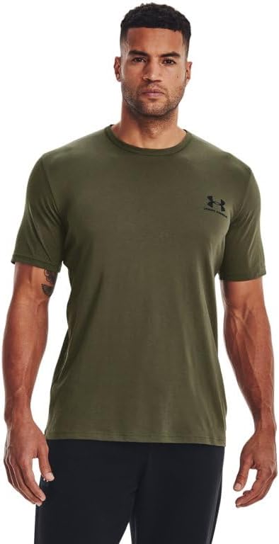 Under Armour Men's UA Sportstyle Left Chest Short Sleeve Shirt XLT Gray