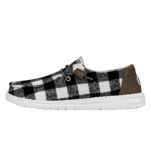 Image of HEYDUDE Wendy Buffalo Plaid | Women's Shoes | Women's Slip-on Loafers | Comfortable & Light-Weight