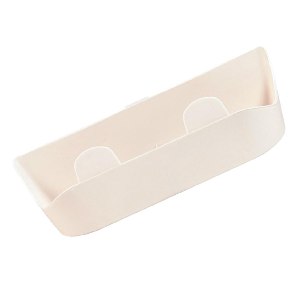 PRETYZOOM 5Pcs Wall Mounted Slippers Rack Punch Stand Plastic Shoes Storage Holder Easy Installation Self Adhesive Hooks Space Saving Organizer for Bathroom Beige