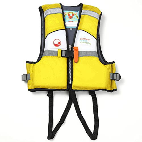 DETEIQ 子供用 ライフジャケット カニさん キッズ ジュニア フローティングベスト 水遊び 海 川 プール