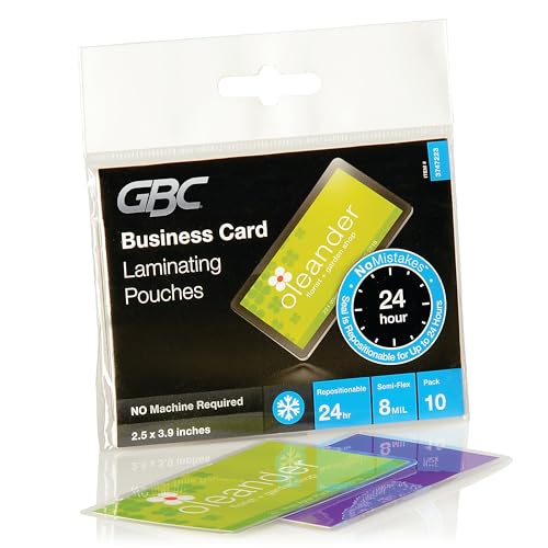 Plastification de cartes de visite imperméable CL pour préserver la netteté des impressions