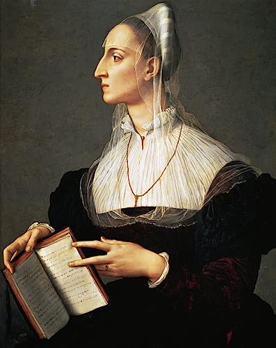 Toile peinture murale Bronzino portrait Laura Battiferri impression haute définition
