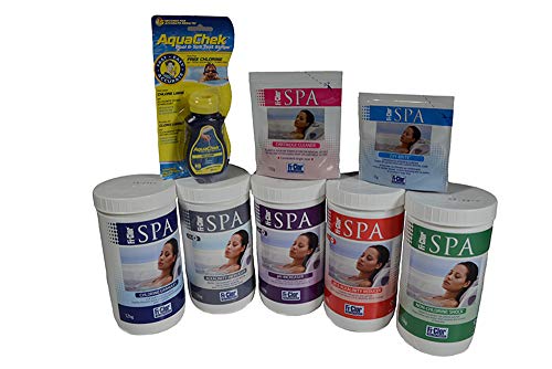 Fi-Clor Hot Tub Spa Chemicals Pack For Dummies Aquachek Starter Pack