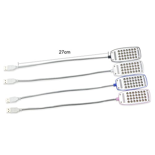 Lâmpadas de leitura USB com 28 lâmpadas LED com pescoço de ganso flexível para laptop sem interrupto