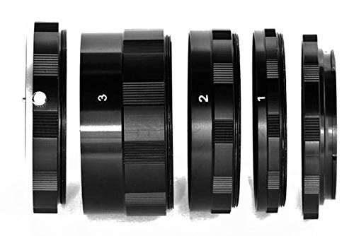 KIT TUBI estensione macro tube extension compatibile con NIKON AI set tubo prolunga D780 D6 D3500 D850 D7500 D5600 D3400 D500 D5 D7200 D810A D5500 D750 D810 D4S D3300 DF D5300 D610 D7100