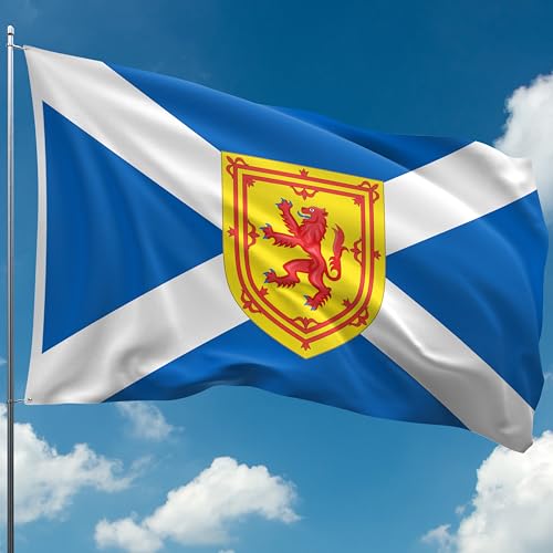 Scottish Flag - Scotland Flag - St Andrews Saltire - Double-sided Digital Print - 110Den Thick polyester - Double Seam - 2 brass eyelets large 5ft x 3ft