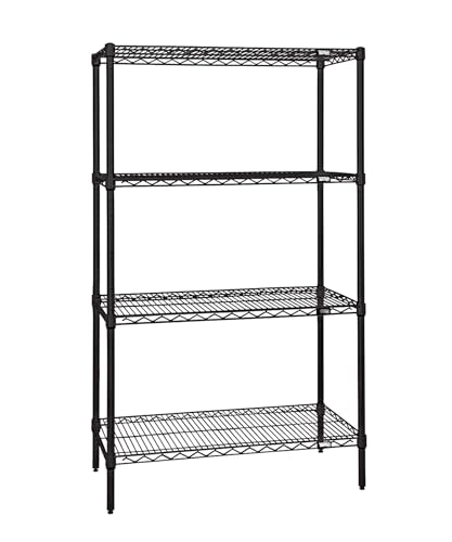 Quantum Storage Systems WR86-1836BK Starter Kit for 86" Height 4-Tier