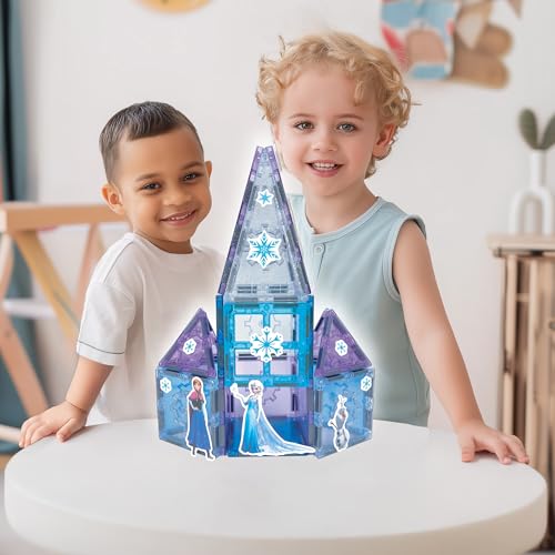 Tytan Disney Frozen Magnetic Tiles — 21-Piece Castle Set with Stickers — view 8