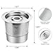 CASABREWS Reusable K Cups Coffee Pods for Keurig, Universal Stainless Steel Refillable Reusable K-Cup Coffee Filters Compatible with Keurig 1.0 Coffee Machines, Eco-Friendly, BPA-Free