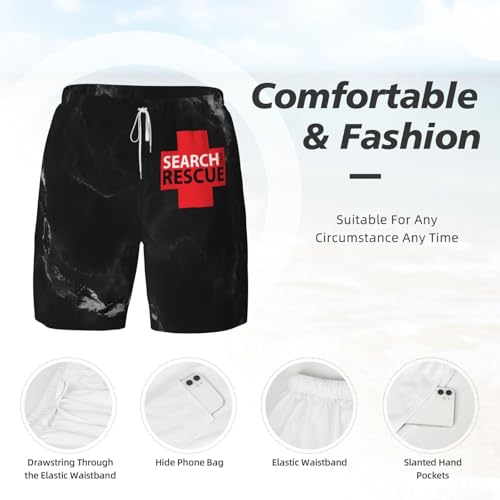 Breathable Men's Swim Search Rescue Shorts with Adjustable Waist4