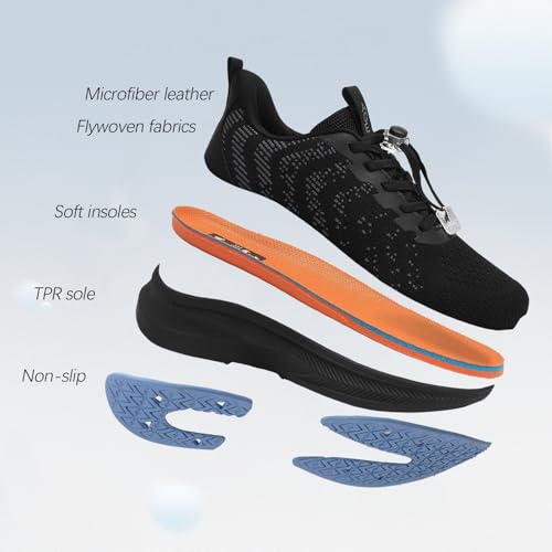 AOE Diabetic Shoes for Men and Women, Wide Slip-on Shoes for Swollen Feet Walking Sneakers for Elderly Foot Pain Relief4