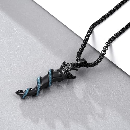 Italian Horn Necklace S925 Sterling Silver Cornicello Pendant Necklace Protection Amulet Jewelry Gifts for Men Women3