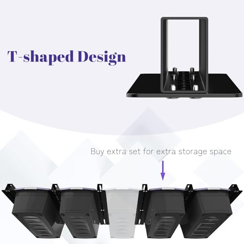 Linone-Ceiling-Storage-Rack-6-Sets-for-5-Bins-16-Inch-Heavy-Duty-Overhead-Garage-Storage-Rack-Adjustable-Ceiling-Bin-Storage-System