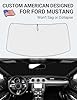 Proadsy 2026 Upgrade Front Windshield Sun Shade Foldable Sunshade Protector Custom Fit 2015-2023 Ford Mustang(NOT for Ford Mustang Mach-E) Accessories #1