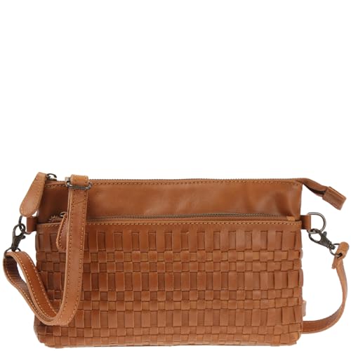 Sac à bandoulière en cuir tressé LECONI pour vos festivals et loisirs