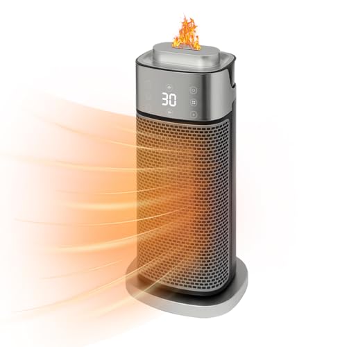 ieLsngai Calefactor de Bajo Consumo de 2000 W, 3 Velocidades, 3 Modos Aire Frío/Caliente & Humidificación, Silence 36 dB, Temporizador 12H, para Dormitorios, Salas de Estar