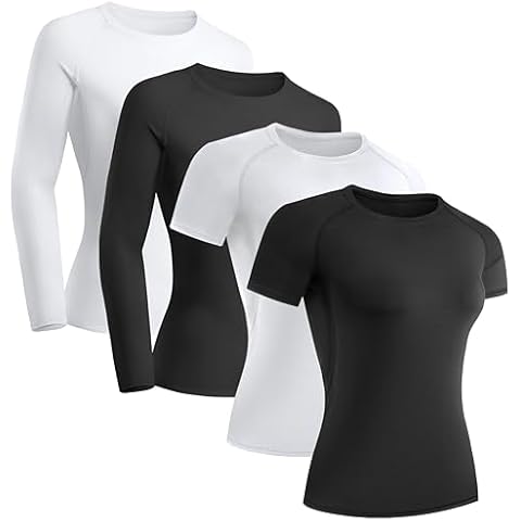 TELALEO Women's Compression Shirt 4 Pack Cover