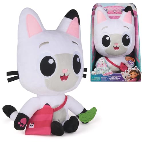 Gabbys Dollhouse: The Movie Meow-mazing Interactive Pandy Paws Plush Toy with 3 Accessories and Removable Bag Kids Toys for Girls and Boys Ages 3 and Up