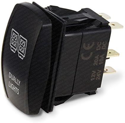 CH4x4 Rocker Switch Flood Lights Symbol - Blue LED