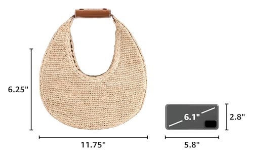 STAUD Moon Raffia Tote