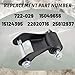 Set of 1 Rear Leaf Spring Shackle Kit Compatible with 1999-2013 Silverado 1500 2500 Avalanche 2500 Suburban 2500, Sierra 1500 2500 Yukon XL 2500, Replaces 722-029 22820716 25812937
