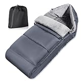 AJUSTEMENT UNIVERSEL: La Couverture Poussette Bébé Hiver est équipée de 4 fentes de harnais compatibles avec la plupart des poussettes 3/5 points, landaus, etc. Son design amovible permet de l'utiliser comme couverture, alèse, et lavable en machine à 30°C