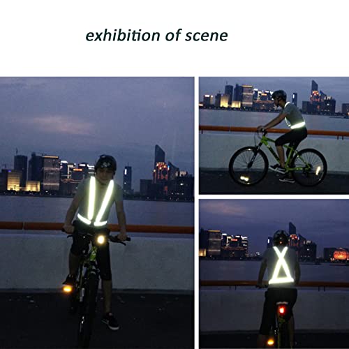 Spdtech Running Reflective Vest Gear 1 Pack, Adjustable Safety Ves High Visible Reflective Belt Straps For Night Running Outdoor Cycling Motorcycle Dog Walk Jogging(Green) #TOP4