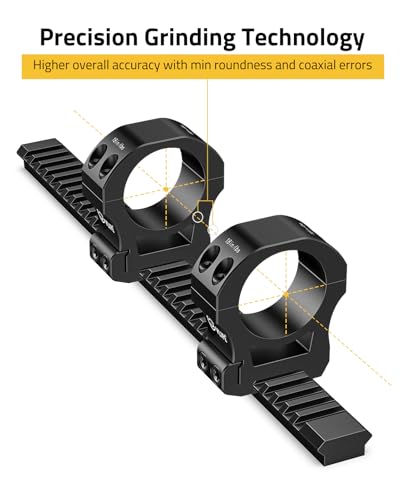 Image of CVLIFE Precision Scope Rings Mount - Compatible with Picatinny Rails and More - 2 Pieces