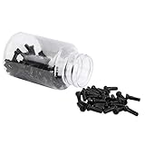 SALUTUYA Fahrradzubehör Fahrradspeichennippel Stärke, für Fahrradspeichen mit einem Innendurchmesser von 2 mm(Black)