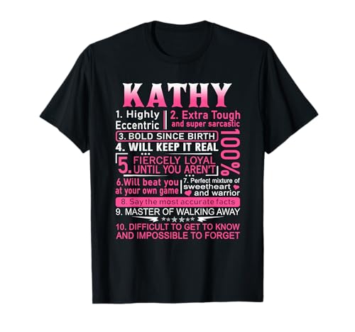 Kathy Name Shirt Personalized Kathy First Name T-Shirt