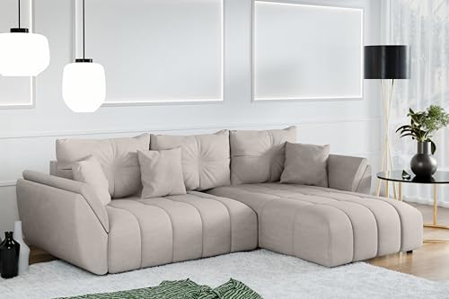 AXLIVING Ecksofa mit Schlaffunktion Antalya L Sofa Beige 280 cm AXLIVING Ecksofa mit Schlaffunktion Antalya L Sofa Beige 280 cm