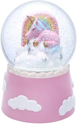 J JHOUSELIFESTYLE Musical Snow Globes for Girls, High-Heel Rotating as Music Plays, Perfect Snow Globe Music Boxes for Women Granddaughters Christmas/Valentines Day/Birthday
