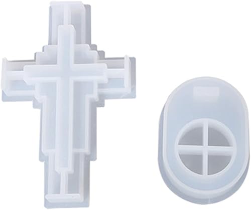 appuivbt Novedoso soporte de velas de cruz moldes de resina de silicona para candelabros epoxi moldes de fundición de resina para fabricación de