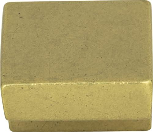 Atlas Homewares A865-UB Successi Collection 0.98 Inch Small Square Knob, Vintage Brass Finish