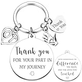 GiftoBi Appreciation Occupational Therapist Keychain - Thank You OT Assistant Pendant, Mental Health Therapists Retirement, Professor Mentor Teacher Graduation, Birthday