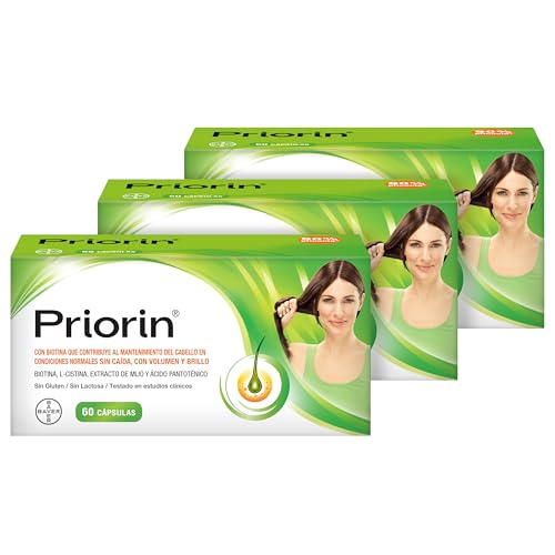 Priorin Cápsulas - una solución para la caída del cabello con biotina, l-cistina, extracto de...