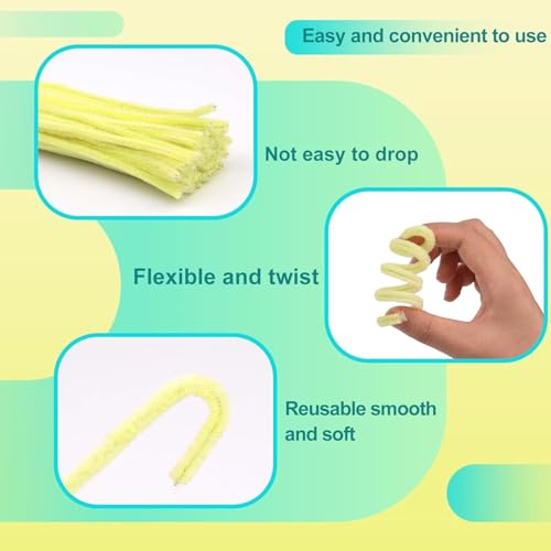 Image of Just Flowers Pipe Cleaner for Craft Flower, 5 Shades of Pipe Cleaners Stem 12 Inch Long Fuzzy Sticks, Chenille Stem for Flower Making Craft (Brown Shades, 100 Pc)