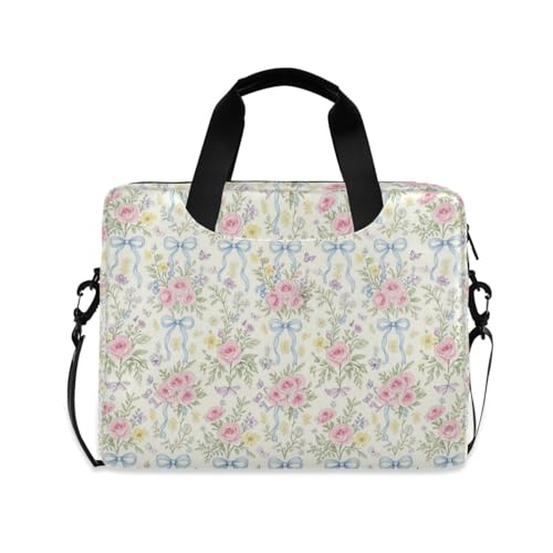 Funda para portátil crossbody con asa y correa 15.6 pulg miniatura 1