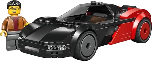 Image of LEGO City EV Supercar Building Kit - Small Sports Car Toy with Driver Minifigure for Kids - 60486