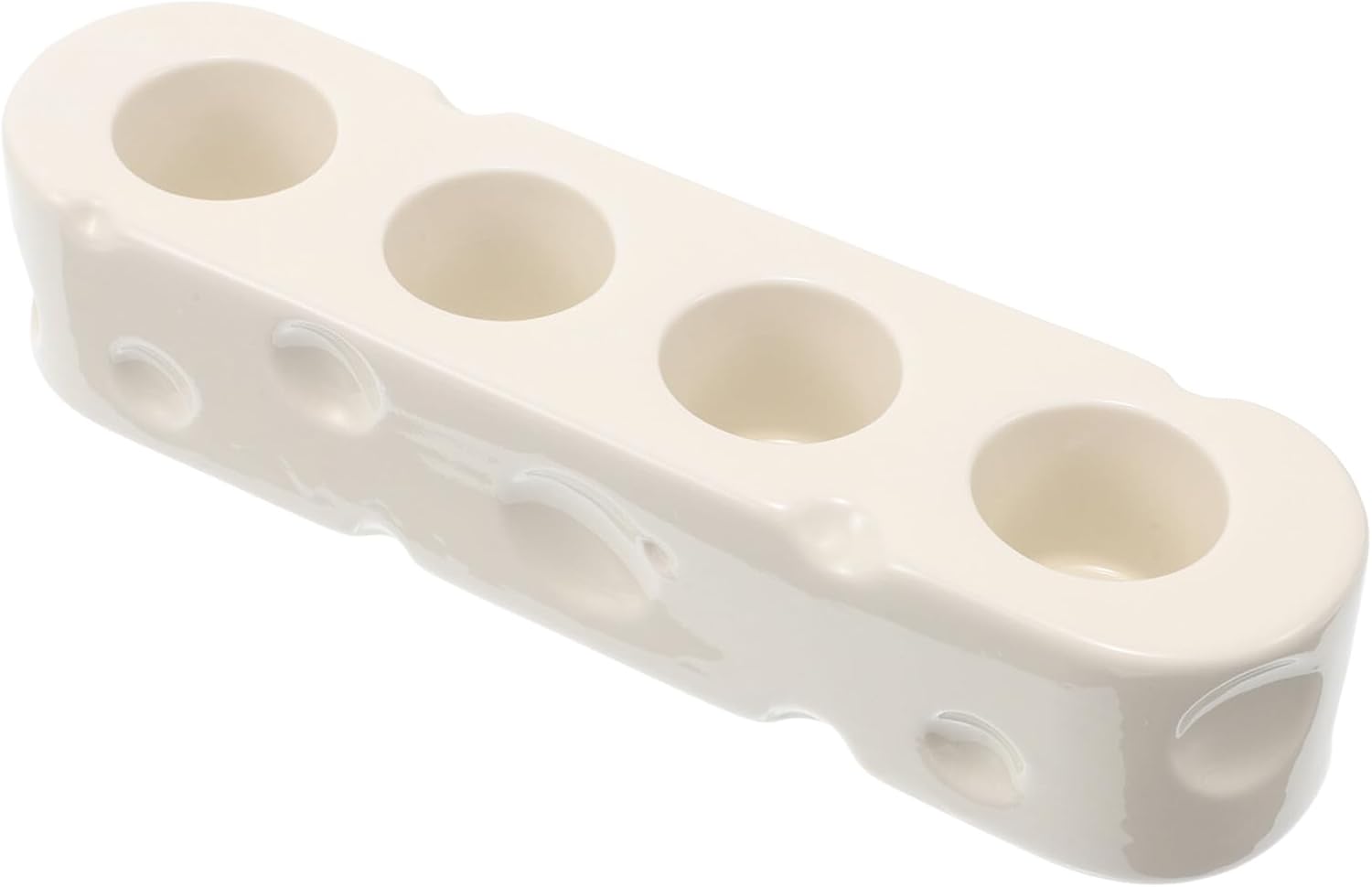 Electric Toothbrush Holder with 4 Slots Ceramic Toothbrush Stand Bathroom Organizer Toothpaste and Razor Holder White for Bathroom Counter Storage