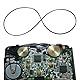 eMagTech 2X Riemen Ersatz Kompatibel mit Walkman Kompatibel mit Sony WM-EX550 WM-EX570 WM-FX651 WM-FX653 WM-FX655 WM-FX855 Antriebsriemen Quadratisch Dicke 0,6mm Schwarz