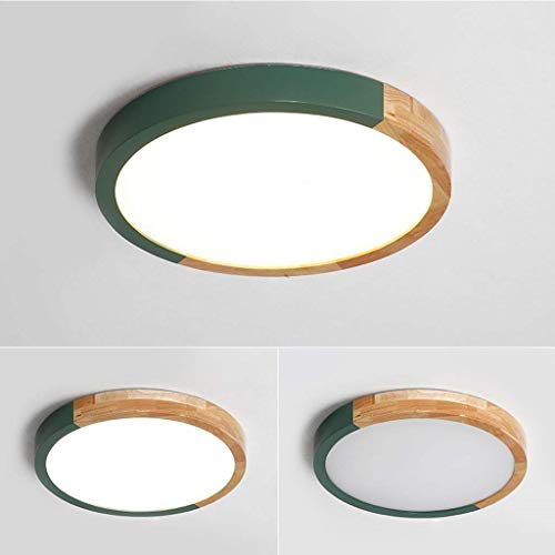 Plafonnier LED moderne et lustre rond macaron pour chambre nordique et salon