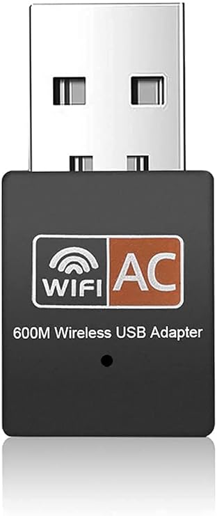 USB 5G WiFi Dongle for PC Laptop Desktop 600Mbps Dual Band Wireless ...
