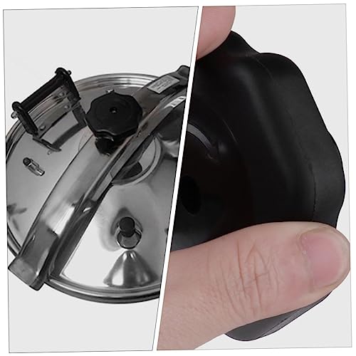 Juego de 4 Perillas de Repuesto para Tapa de Olla a Presión IMIKEYA de Plástico Negro Resistente al Calor miniatura 3