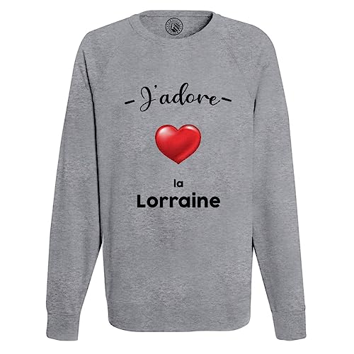 Sweat shirt J'adore La Lorraine Metz idéal pour vos balades d'automne et soirées fraîches