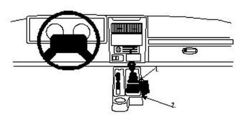 Brodit Proclip 832383 Staffa Per Auto Ad Incastro, Console Mount
